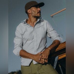 Taylor Stitch The Jack Navy University Stripe Everyday Oxford Button Down Shirt